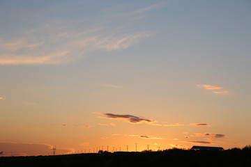 cielo atardecer