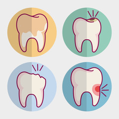 dental care set icons vector illustration design