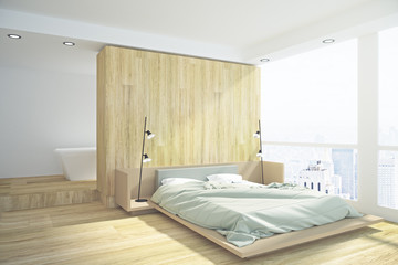 Bedroom with city view side