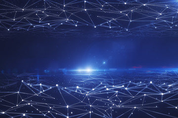 Polygonal space background