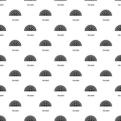 Fan chart pattern vector seamless repeating for any web design