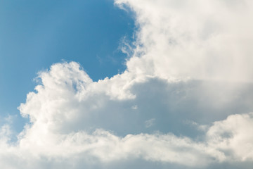 colorful dramatic sky with cloud at sunset.