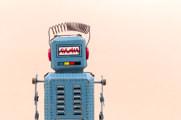 Vintage tin toy robot