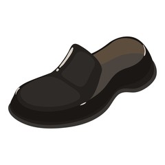 Leather shoe icon. Isometric illustration of leather shoe vector icon for web