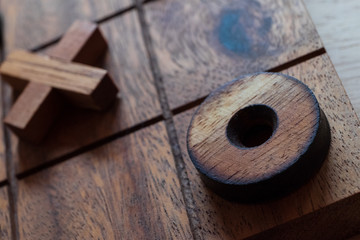 Tic tac toe wooden set