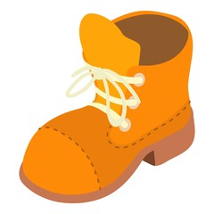 Hiking shoe icon. Isometric illustration of hiking shoe vector icon for web