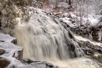 Chester Park is a City Park in Duluth, Minnesota during Winter