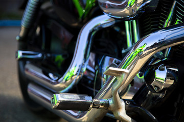 Harley Davidson exhaust pipes colour