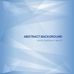 Abstract blue triangle geometrical background for design. Vector illustration