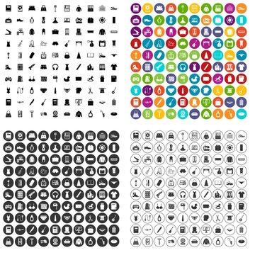 100 Consumer Goods Icons Set Vector In 4 Variant For Any Web Design Isolated On White