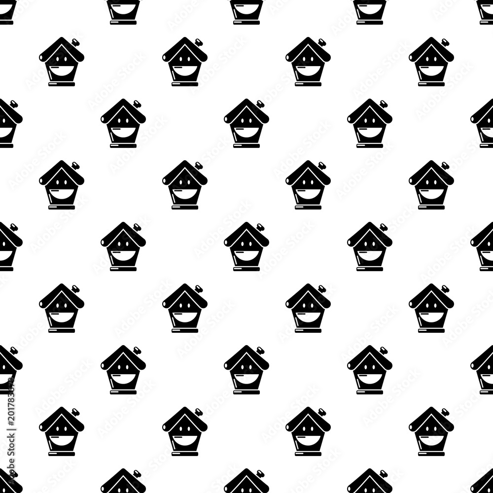 Poster insurance house pattern vector seamless repeating for any web design