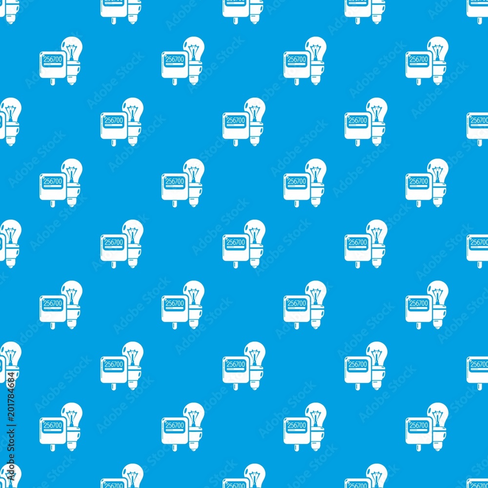 Poster electricity pattern vector seamless blue repeat for any use