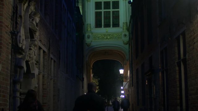 Corridor of the Oude Civiele Griffie at night