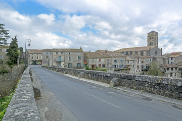 Fototapeta na wymiar Montolieu, village in Southern France