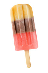 Multicolored ice pop isolated