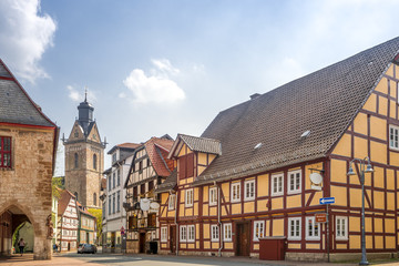 Kilianskirche und Altstadt, Korbach, Hessen 