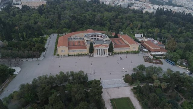 aerial view of Zappeion in Athens