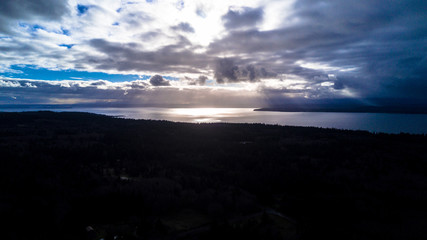 Puget sound sunset
