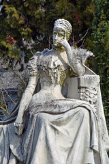 Obraz premium Kaiserin Elisabeth Denkmal, Territet, Schweiz