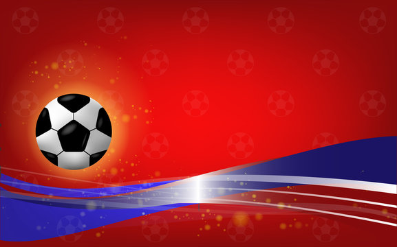 The football World  Cup  2018   Vector image for background soccer.
