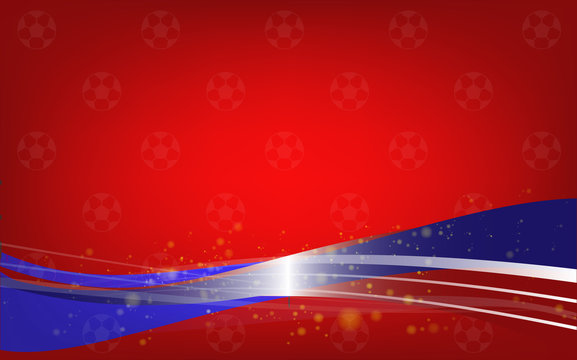 The football World  Cup  2018   Vector image for background soccer.
