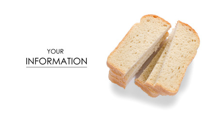 Wheat bread slice pattern