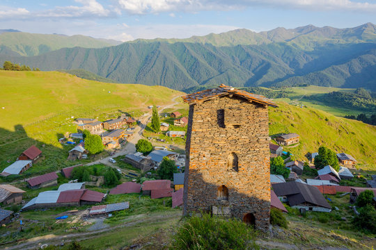 Towers In Omalo, Tusheti, Georgia