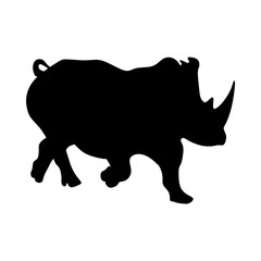 icon Animal with horned, walking, big, large and animals