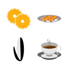 icons about Food with cooking, cup, cook, vitamin and lunch