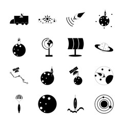 Cosmos with alien, planet of solar sistem and solar sistem