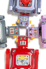 Fototapeta premium Vintage tin robot toys
