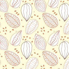 doodle vanilla cocoa pattern