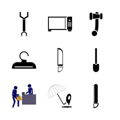 icon Instruments And Tools with logo, hang, textile, closet and mark