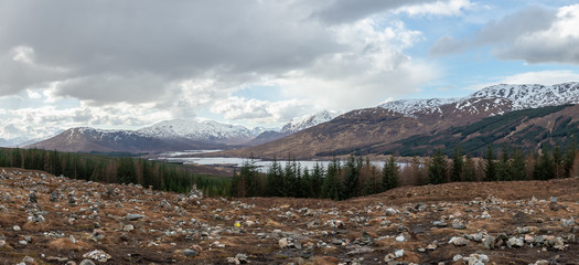 Naklejka premium Panorama Scottish Highlands Scotland, United Kingdom
