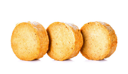 Vietnamese Pork Sausage fried on white background