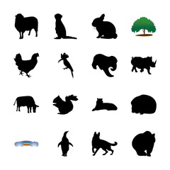 icon Animal with pupy, tattoo, horned, hairy and jungle