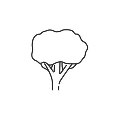 Tree linear icon. Simple element illustration. Tree linear symbol design from Ecology collection set. Can be used in web and mobile
