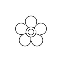 Flower icon. Simple element illustration. Flower symbol design from Ecology collection set. Can be used in web and mobile