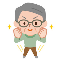 元気なシニア男性
