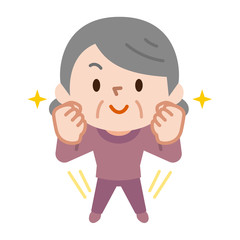 元気なシニア女性