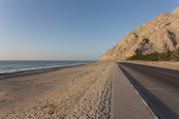 mountain by the beach