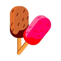 icons about Food with chocolate, cream, ice, dessert and summer
