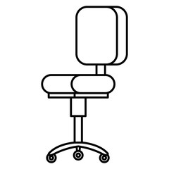 office chair isolated icon vector illustration design