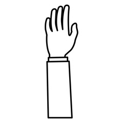 hand human isolated icon vector illustration design