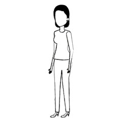 businesswoman avatar character icon vector illustration design