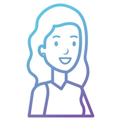 businesswoman avatar character icon vector illustration design