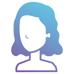 beautiful and young woman shirtless character vector illustration design
