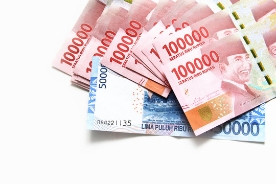 Indonesia bank notes / The rupiah is the official currency of Indonesia.