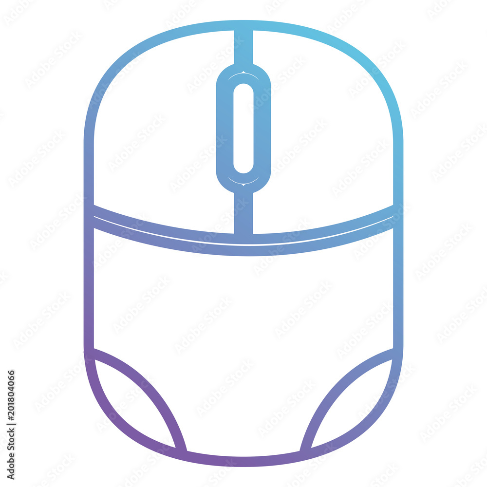 Poster computer mouse isolated icon vector illustration design