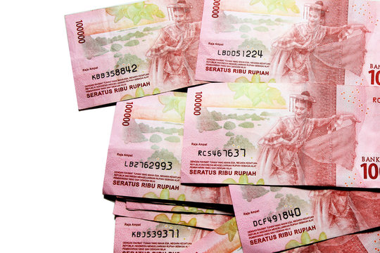 Indonesia bank notes / The rupiah is the official currency of Indonesia.